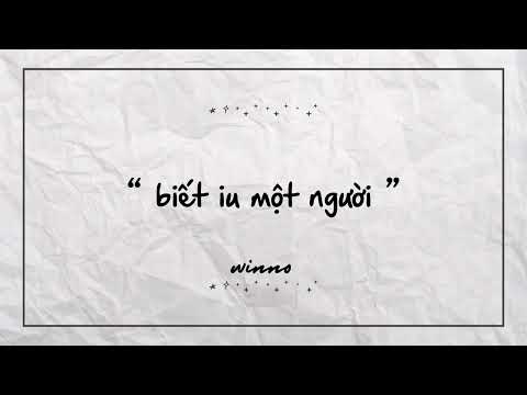 Winno - biet iu 1 nguoi (Official Lyric Video)