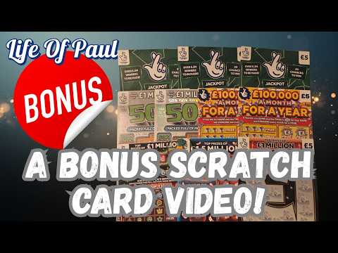 £50 mix of scratch cards, maybe today will be the day I win big!