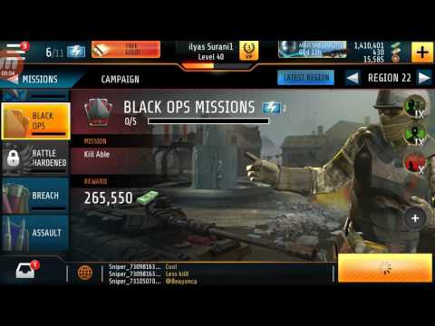 Kill Shot Bravo Region 22::1 Black OPS Mission Complete