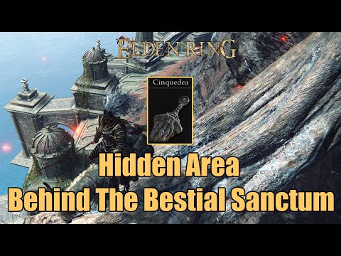 Elden Ring - Hidden Area Behind Bestial Sanctum - Cinquedea & Dragoncrest Shield Talisman