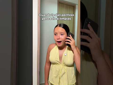 Cuando te dan permiso pero solo si limpias 😂