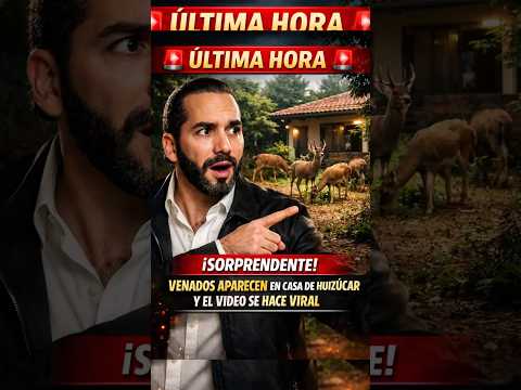 ⏰🇸🇻 ÚLTIMA HORA: 😲🌿 INSÓLITO MOMENTO: VENADOS COMIENDO TRANQUILOS EN UNA VIVIENDA DE HUIZÚCAR