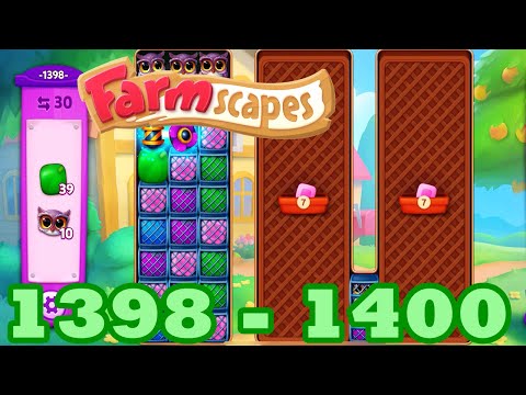 Farmscapes Level 1398 - 1400 HD Gameplay Walkthrough | 3 - match game | android | 1399 | GameGo Game