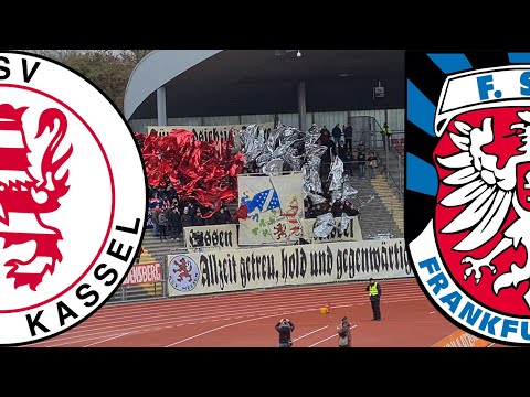 CHOREO & PARKPLATZRENNEREIEN IN HESSEN! | Vlog bei Kassel vs. FSV Frankfurt ⬜🟥🟦🟥