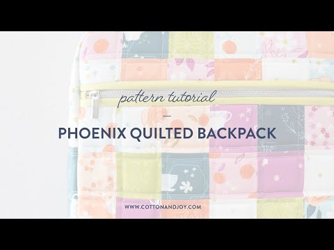How to Make the Phoenix Quilted Backpack