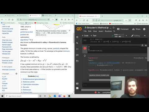 Coding Broyden's Method from Scratch