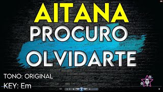 Aitana - Procuro Olvidarte - Karaoke Instrumental
