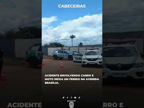 Acidente envolvendo carro e moto deixa um ferido em Cabeceiras