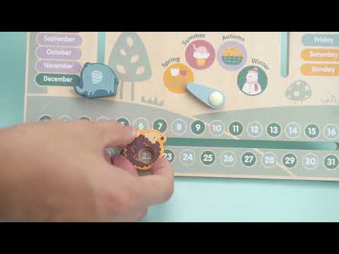 PolarB puidust kalender ja kell