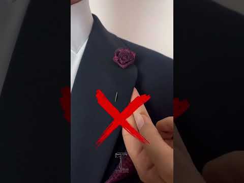 Learn how to style your formal look with a Lapel Pin.#lapelpin #boutonniere #mensfashion #dapperlook
