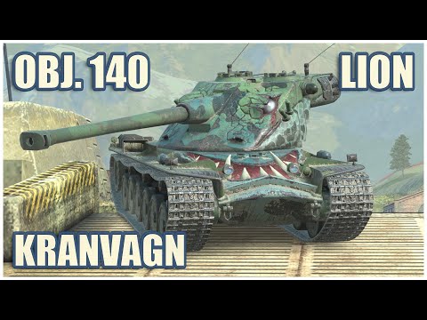 Object 140, Lion & Kranvagn • WoT Blitz Gameplay