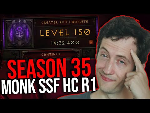 Diablo 3 - SEASON 35 MONK GR150 RANK 1