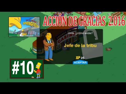 Los Simpson Springfield "Acción Gracias'16: Cap. 10 - El Jefe de la tribu" por Tony