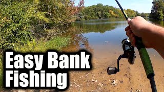 REALISTIC Bank Fishing For Bass Anyone Can Try (Senko & Gulp Minnow)