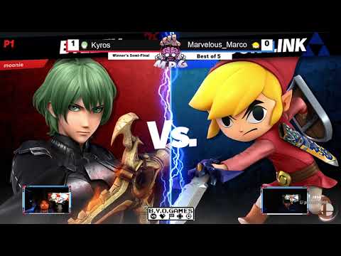 BYOG #35 | Kyros (Byleth, Young Link) Vs. Marvelous_Marco (Toon Link) | Top 8 Winners Semi-Final