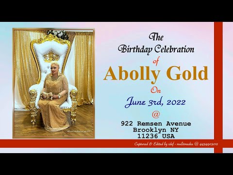 Abolly Gold's birthday Celebration on 06/03/22 @ 922 Remsen Avenue, Brooklyn NY USA.