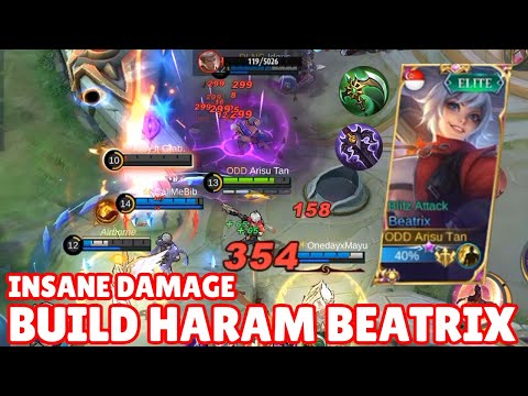 Beatrix Only Basic Attack Easy Bully Enemy - Beatrix Best Build 2021 - Build Beatrix Tersakit 2021