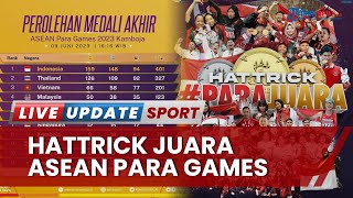Indonesia Hattrick Juara Umum ASEAN Para Games 2023 Kamboja, Pecah Rekor Sabetan Emas Terbanyak