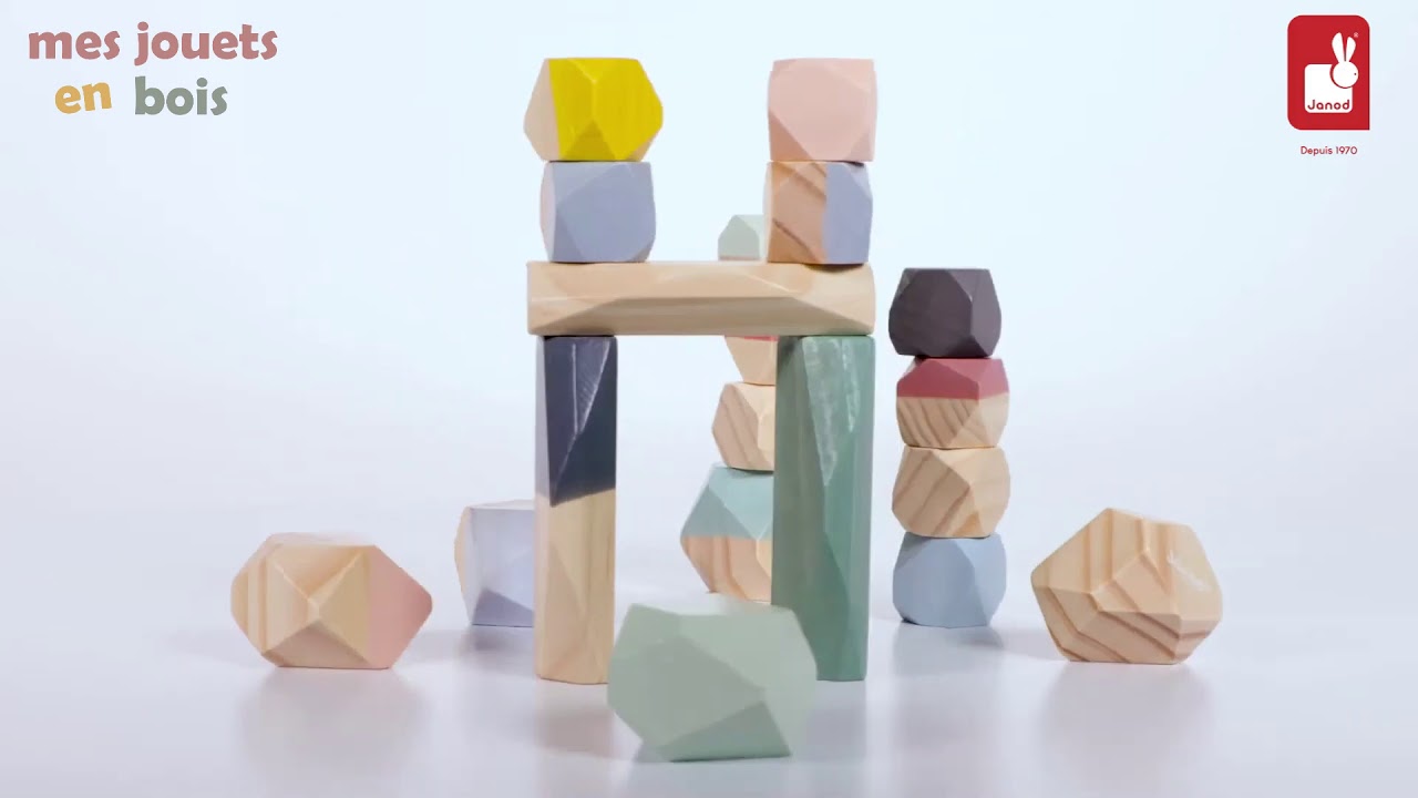 Pierres à empiler en bois pour enfant - Sweet Cocoon