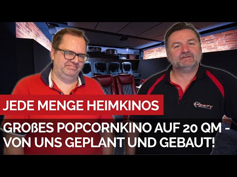 Großes Popcornkino auf 20 qm - von uns geplant und gebaut! #heimkinobau #grobitv #heimkino