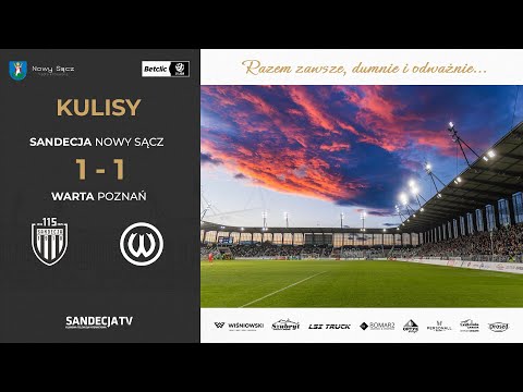 Sandecja Nowy Sącz - Warta Poznań 1:1 (0:0) | kulisy meczu | 26.10.2025
