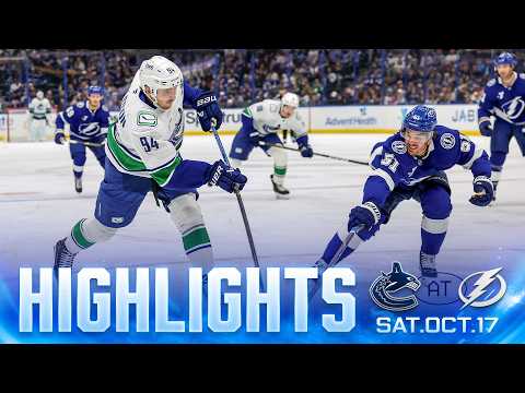 Game in 10 | Vancouver Canucks at Tampa Bay Lightning Highlights (Oct 17 2026)