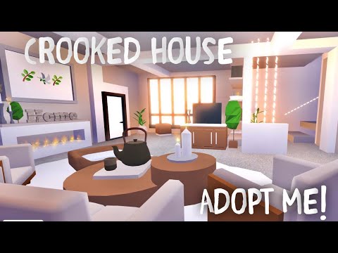 Adopt Me! CROOKED HOUSE - Full House Speed Build and Tour Adopt Me! Crooked House - Full House Speed Build And Tour