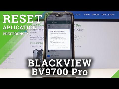 How to Restore App Settings in Blackview BV9700 Pro - Reset App Preferences