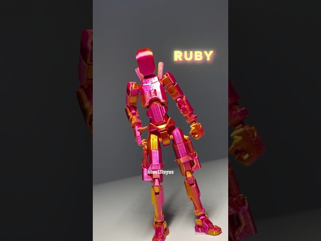 Vídeo relacionado con JEXOWIQ 2Pcs T13 Figura de Acción,Figuras de Acción Impreso en 3D, T13 Action Figure con Armas, T13 Figuras Acción con Múltiples Articulaciones, Lucky 13 Action Figure Robot, Decoraciones Escritorio