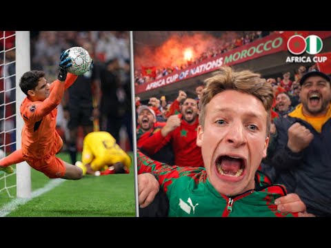THE MOMENT MOROCCO WIN on PENALTIES to REACH FINAL of AFRICA