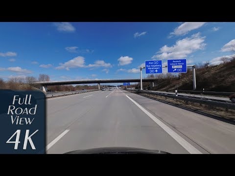 Schleswig-Holstein, Germany: Autobahn A1, Reinfeld - Lübeck-Zentrum - 4K (UHD/2160p/60p)
