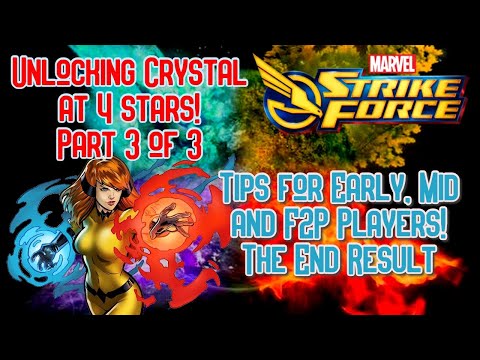 Marvel Strike Force: Unlocking Crystal at 4 stars!  Part 3 of 3