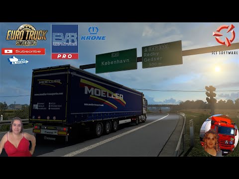 Euro Truck Simulator 2 (1.38 Open Beta) Mercedes New Actros MP4 EVR Engine Sound + DLC's & Mods