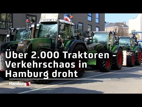 Mega-Streik der Landwirte: Hamburg droht das Verkehrschaos!