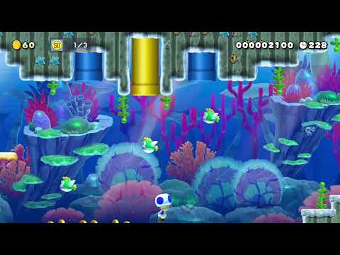 Bumm Bumm's Underwater World by Kaizoシ - Super Mario Maker 2 - No Commentary 1ca