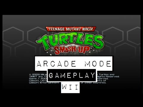 Teenage Mutant Ninja Turtles: Smash-Up - Wii Gameplay - Arcade Mode All Turtles