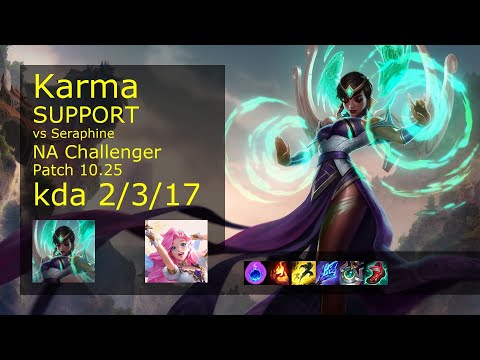 Karma Support & Kai'Sa vs Seraphine & Miss Fortune - NA Challenger 2/3/17 Patch 10.25 Gameplay
