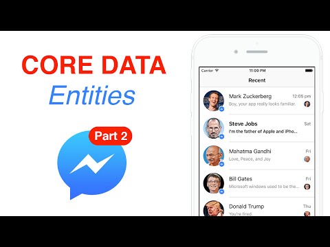 Swift: FB Messenger - Core Data Entities: Create, Read, Delete (Ep 2)