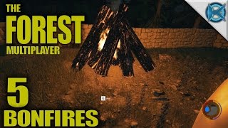 The Forest -Ep. 5- &quot;Bonfires&quot; -Multiplayer Let&#39;s Play Gameplay- Alpha 0.45 (S4)