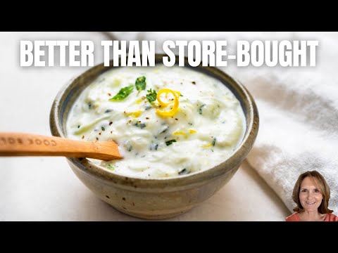 Easy Tzatziki Recipe | Authentic Greek Tzatziki Dip