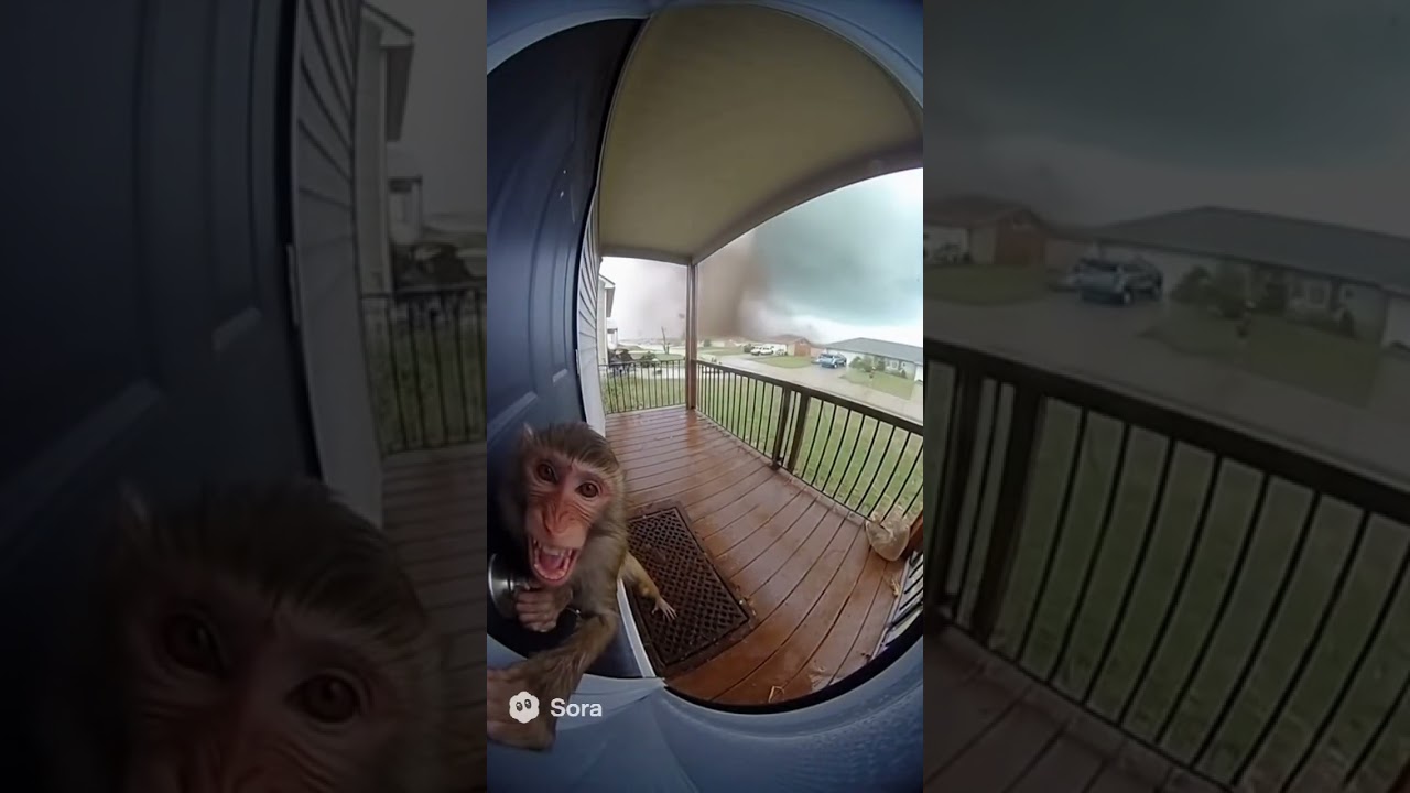 Sora AI is so realistic. #soraai #monkey  #funny