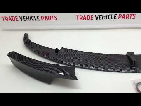 Fits BMW 3 F30 F31 Front Diffuser Splitter Lip Spoiler Carbon Look New video