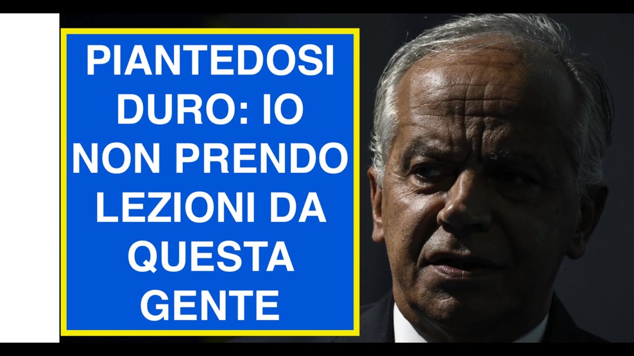 PIANTEDOSI DURO: IO NON PRENDO LEZIONI DA QUESTA GENTE
