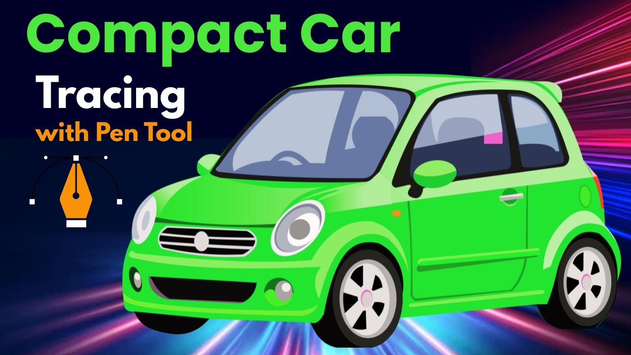 Vector Logo illustrator | Adobe Illustrator - Car illustration Vector | How to Create Vector Image