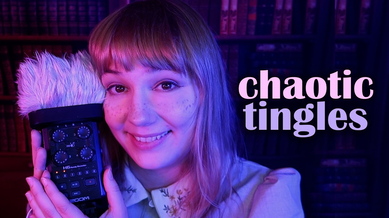 chaotic and fast tingles from an expert asmrtist :D (asmr)
