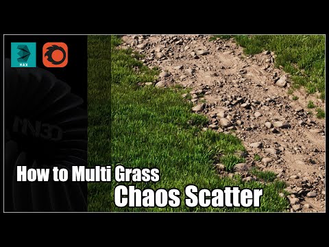 Multi Grass with Chaos Scatter | 3D Max, Corona Rendering