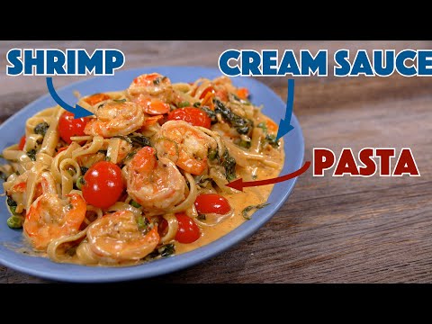 Shrimp - Cream Sauce - Pasta - Nothing Better! - Glen And Friends Cooking - Tuscan Shrimp Pasta