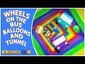 The Wheels on the Bus Colorful tunnels #cartoon #kidssong #viral #kidsviralvideo  #wheelsonthebus