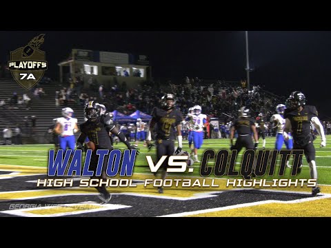 Walton vs. Colquitt 2020 GHSA State Playoffs | High School Football Highlights