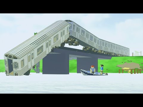 Realistic Train Crashes #2 | Teardown